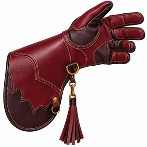Gant de Falconnerie en Cuir Véritable pour la Manipulation des Aigles avec Doigts Rembourrés, Construction Robuste et Manchette Longue Protectrice – Vente en Gros - Product Image 1