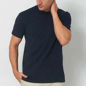 T-shirt formel pour homme 100 % coton, coupe ample, anti-boulochage, à manches courtes, avec motif, épaules tombantes, col rond – Collection Été 2023 - Product Image 2
