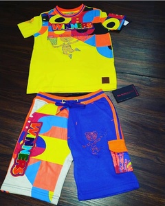Men Activewear <b>Track</b> <b>Suit</b> Top And Shorts Gym Training Running Fitness Summer Sports Outfit - Product Image 1