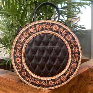 Bolso cruzado de cuero con diseño personalizado a la moda 2025 para mujer, patrón de entramado de diamantes, forro de nailon, cierre de cremallera, monedero - Product Image 4