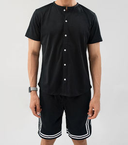 Conjuntos de Camiseta y Pantalones Cortos de Alta Calidad, Ropa Urbana Personalizada para Hombre, 350 GSM, Lisos, con Estampado Rizado, Lavado Ácido, Talla Grande - Product Image 3