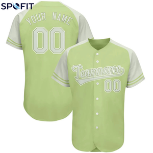 Maillots de baseball unisexes à manches courtes, entièrement boutonnés, personnalisables, respirants, grandes tailles, séchage rapide, chemises vierges à prix de gros - Product Image 6