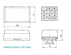 DH5727K1 pour usage intérieur 600V 90A/60A Joiner - Product Image 2