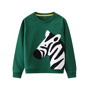 Suéter de punto casual de invierno para bebé con estampado de Papá Noel, cuello redondo, hombros caídos, cómodo, 100% algodón orgánico - Product Image 3