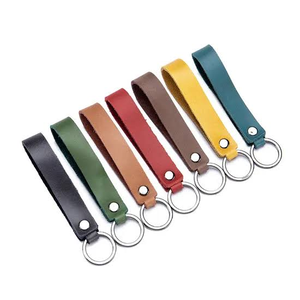 Leather Key Chain Customized New Design Leather <b>Keyring</b> Most Selling Multi Color New Leather <b>Keyring</b> - Product Image 1