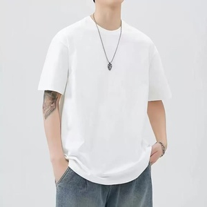 เสื้อยืดผู้ชายผ้าฝ้าย 100% คุณภาพสูง สกรีนโลโก้ได้ตามต้องการ ใส่สบาย ทรงโอเวอร์ไซส์ เหมาะสำหรับออกกำลังกาย ใส่ลำลอง เสื้อยืดไซส์ใหญ่สำหรับผู้ชาย - Product Image 1