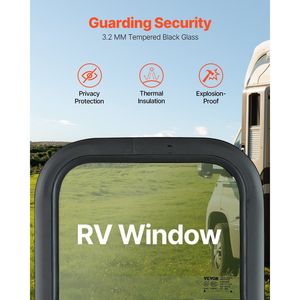 Finestra verticale RV 14 \ "W X 22 \" H con funzionalità scorrevoli colorate e accessori esterni dell'anello di rivestimento dello schermo della rete - Product Image 3