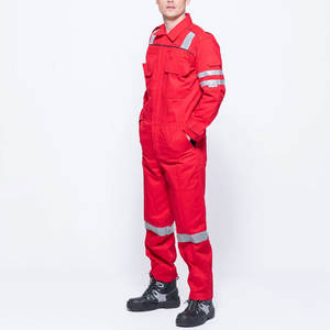 Overol de Seguridad para Mecánico, Uniforme para Hombre, Cómodo, de Bajo Precio, Suministro de Fábrica, 100% Algodón, OEM, Naranja, Overol de Seguridad Primera Calidad - Product Image 2