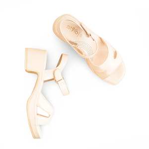 Sandalia de tacón formal de cervatillo para mujer PU0513 - Product Image 1