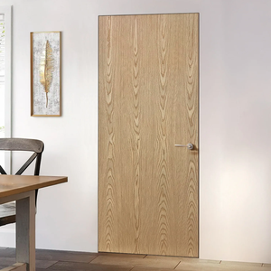 Puerta Interior de Madera de Estilo Minimalista ODM para Sala de Estar, Apartamento, Villa, Acabado en PVC Sólido, MDF, Aislamiento Térmico, Ignífuga - Product Image 5