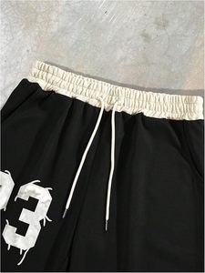 Men's Wide Leg Sweatpants Baggy Sweatpants Y2k Letter Graphic <b>Stacked</b> <b>Jogger</b> Trousers Track Pants Streetwear - Product Image 4