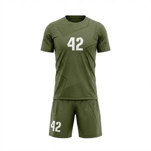 Uniforme de Fútbol Sublimado Personalizado 100% Poliéster, Jersey de Fútbol de Dos Tonos, Transpirable, de Secado Rápido, Conjunto Deportivo para Entrenamiento de Equipo - Product Image 4