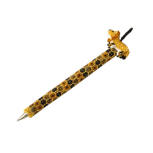 Couvre-stylos en perles de verre artisanales, motif tribal, prix d'usine exquis, accessoires de papeterie de luxe par FLORAL DESIGN - Product Image 5