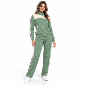 <b>Women</b> Zipper Tracksuit Modern Sportswear <b>Jacket</b> Jogger Set Lightweight Breathable Fabric Comfortable Relaxed Fit Fitness Outdoor - Product Image 1