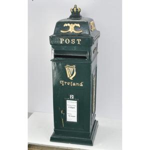 Country Style Irish Green Post <b>Box</b> For Ground Display Christmas Holiday Decoration Vintage Design Letter <b>Box</b> Durable Waterproof - Product Image 2