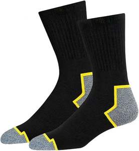 Chaussettes de travail d'hiver robustes pour hommes, personnalisées, en coton et polyester, épaisses et rembourrées, avec logo sur le corps et le bord du mollet - Product Image 6