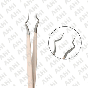 Pinzas de Acero Inoxidable para Pestañas, Pinzas de Aislamiento Puntiagudas para Extensión de Pestañas, Pinzas de Aislamiento Profesionales Antideslizantes - Product Image 3