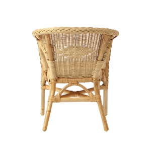 Modern Natural Rattan Dining Armchair Handmade Chair for Living Room Cafe Restaurant Furniture - Product Image 4
