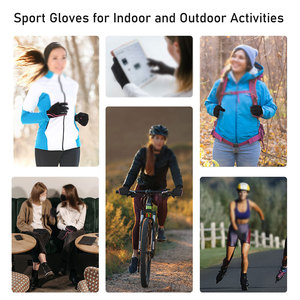 New Winter Running <b>Gloves</b> Unisex Polyester Inner <b>Warm</b> Lined Waterproof Touchscreen Compatible Full Finger for Hiking Sports - Product Image 4