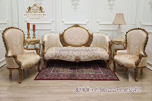 Ensemble de canapés en platine au design exquis, style italien, sculpté à la main, meubles de salon, finition argentée, artisanal, ensemble de canapés 11 places - Product Image 6