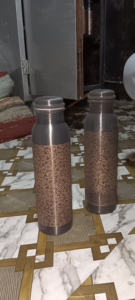 Eco-Friendly Indian Copper Bottle Kitchen and Tabletop Drinkware Pure Copper metal Water Bottles - Product Image 3