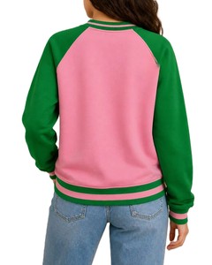 AKA High Quality Custom Logo Alpha Kapa Winter Solid <b>Fleece</b> Pullovers Sororities Sweatshirt Embroidered University Logo Long - Product Image 2