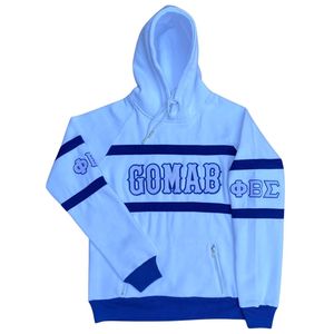 Sudadera con Capucha Blanca Phi Beta Sigma para Hombre, Ajuste Cómodo, Tela Premium, Ropa de Fraternidad Griega, Uso Casual - Product Image 1