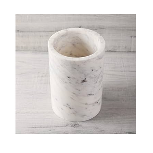 Seau à glace en marbre de qualité supérieure, style le plus vendu, seau à vin en marbre rond isolé au design minimaliste - Product Image 2