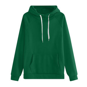 Conjunto de sudadera con capucha verde y pantalones deportivos para mujer, ropa informal de punto de manga larga para otoño - Product Image 2
