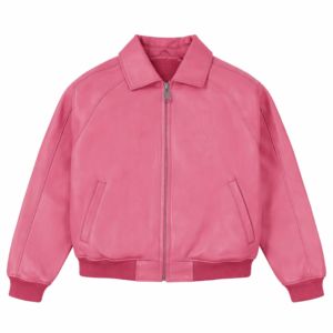 Nueva Chaqueta de Cuero PU Roja para Hombre, Estilo Casual, Deportiva, para Motociclistas, con Cierre y Botones Metálicos Plateados - Product Image 4