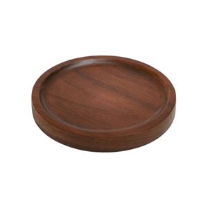 Round Wooden Coaster Natural Solid Wood Drink <b>Mat</b> Non Slip Modern Design for Coffee Cup Mug Glass <b>Bar</b> Hotel Decoration - Product Image 1