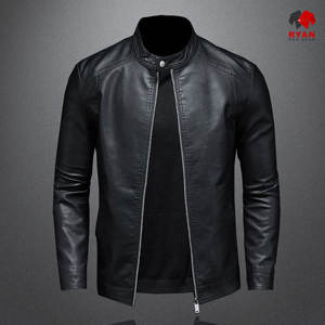 Veste en cuir personnalisée pour homme, tissu confortable et respirant avec logo personnalisé - Product Image 4
