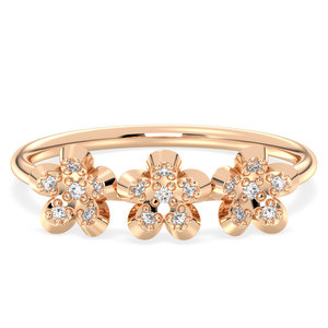 Bagues de fiançailles en or massif 14 carats avec moissanite, design original REYES, pour femmes, bijoux fins de luxe certifiés GRA pour femmes - Product Image 1