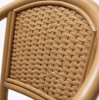 Fournisseur indonésien de fauteuils en rotin de haute qualité, meubles en osier rustiques, chaise à accoudoirs moderne pour salle à manger, sièges confortables