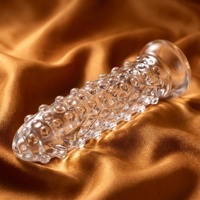 Dildo pour femmes, surface granulaire douce transparente, matériau TPE imperméable, poids 190g, respectueux de l'environnement, sensation de toucher réel, érotique pour adultes