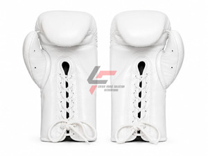 Derniers gants de boxe en cuir originaux, design unique Pit Bull, ligne Isaac Cruz Championship, No Boxing No Life, avec lacets. - Product Image 3