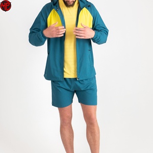 Conjunto de Pantalones Cortos de Nylon para Verano, Estilo Urbano, Chaqueta Cortavientos, Traje Deportivo de Manga Larga con Sublimación - Product Image 2