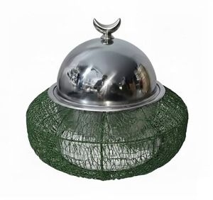 Élégantes casseroles en métal argenté, 3 pièces, offrant une excellente rétention de chaleur pour les repas en plein air ou en collectivité. - Product Image 6