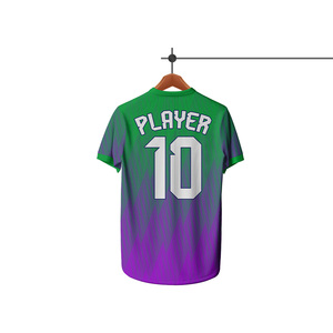 Camisetas de Fútbol para Hombre al por Mayor, Impresión por Transferencia de Calor, Secado Rápido, Transpirables, Manga Corta, Personalizables con Nombre de Equipo - Product Image 3