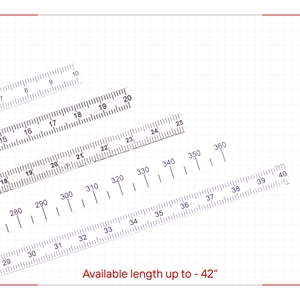 Premium Stainless Steel <b>Scale</b> for <b>Precision</b> Measurement Durable Metal Industrial Ruler Available in Lengths Up To 42 Inches - Product Image 1