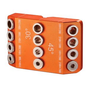 Portable Precision <b>Drill</b> <b>Guide</b> Jig 30/45/90 Degree Angle 4 Sizes for Angled Horizontal Holes Hand Tool - Product Image 1