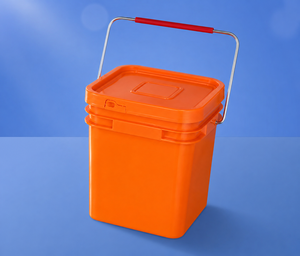 Asa de elevación para cubo de fregona comercial con cubierta de plástico roja para carros de limpieza y cubos de almacenamiento - Product Image 5