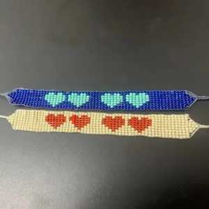 Bracelet artisanal en perles motif pierre bleue pour la fabrication de bracelets NOUSHAD ARTISANAT Modèle NH-699 Certifié IGI Uttar Pradesh - Product Image 3