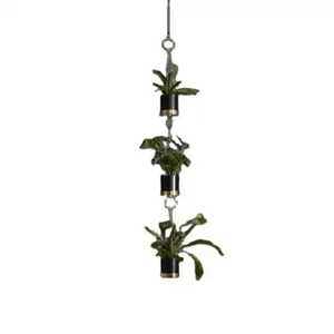 Macetero Colgante de Acero Resistente para Interiores y Exteriores, Jardín, Balcón, Soporte de Metal Moderno para Plantas, Decoración para el Hogar - Product Image 1