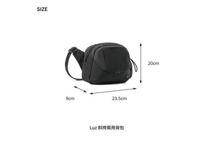 Bolso bandolera convertible de 2 vías, impermeable, resistente al desgaste, con múltiples compartimentos, compacto, de gran capacidad - Product Image 6