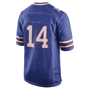 Maillot de football américain à manches courtes personnalisable, service OEM, prix abordable, dernier design, respirant, séchage rapide, couleur unie - Product Image 2