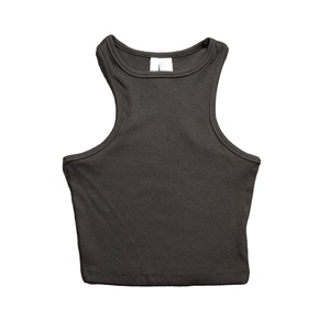 Débardeur d'été pour femme grande taille BD Supplier, couleur unie, coupe classique, design personnalisé, tricoté, 100 % coton, tendance - Product Image 4