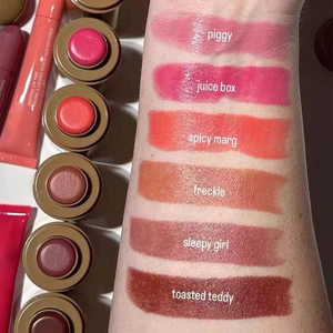 En stock Haili Stick crème haute pigmentation double usage lèvres et menton pour blush effet taches de rousseur/freckles 10 couleurs longue tenue - Product Image 3