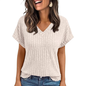 Camiseta informal estampada para mujer, camiseta de manga corta de verano, tela suave transpirable, Top ligero y cómodo para uso diario femenino - Product Image 4