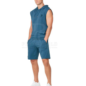 Stylish Men's Solid Hooded Sleeveless Hoodie Breathable Fabric Modern Fit for Gym & Sports Casual Fashion - Product Image 3